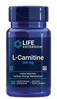 Life Extension L-Carnitine 500 mg / 30 Vegetarian Capsules