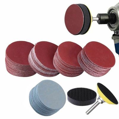 100Pcs 1inch 25mm Sanding Discs Pad 100-3000 Grit Abrasive Polishing Pad Kit for Dremel Rotary Tool Sandpapers Accessories Cleaning Tools