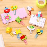 12pcs/set Cute Cartoon Animal Design Wooden Paper Note Clips Bookmark Paper Clip Mini Photo Clip Stationery Office Supplies