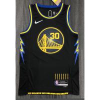 【Hot Pressed】Curry Jersey 2022 New 3 Styles NBA Golden State Warriors 30# Black City Edition 75Th Basketball Jersey