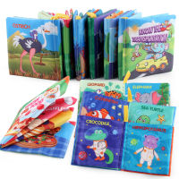 New Stereo Baby Cloth Book Animal World English Palm Book Baby Cloth Book Early Education Cognitive Toy