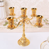 Metal Candle Holders Hollow Design Candlestick Tabletop Stand Wedding Decoration Candela Home Table Decor