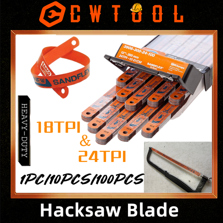 Hacksaw Blade 18 TPI & 24 TPI Metal hand-saw lagaling bakal 18 TPI & 24 ...