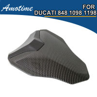 ฝาครอบ Kursi Belakang Motor เรโทรสำหรับ Ducati 848 1098 1198หลังโหนกคาร์บอนไฟเบอร์