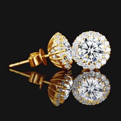 100% 925 Sterling Silver 1.2ct D Color VVS1 Moissanite Stud Earrings For Women Top Quality Sparkling Wedding Jewelry