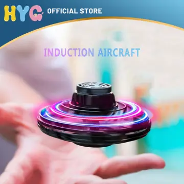 Flying Boomerang Spinner Magic Mini UFO Drone Flyorb Fidget Toys LED RGB  Light