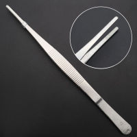 20cm30cm Long Barbecue Food Tong Stainless Steel Straight Tweezer Toothed Tweezer Home Medical Garden Kitchen BBQ Tool Hot