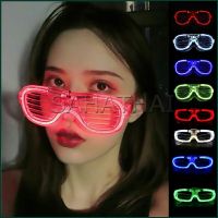 SH.Thai แว่นตาเรืองแสง ""มีหลอดไฟ LED"" แว่นตาเรืองแสง คริสต์มาส Luminous glasses