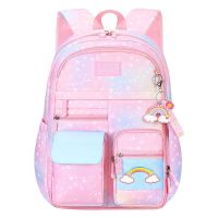 High-end Girls schoolbags for first grade elementary school students from grades 3 to 6 refrigerator-style open door girl princess ultra-light backpack  Uniqlo original