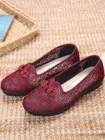 ✇☒ Mothers shoes summer old Beijing cloth womens grandma lazy slip-on loafers