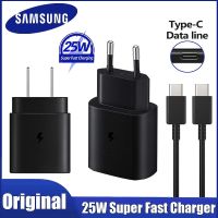 Samsung Charger Original 25w Super Fast Charging Chargeur EU US Galaxy S22 S21 S20 S23 S10 Note 20 10 Z Fold2 5G Type C Cargador