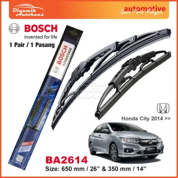 Honda accord 2014 on sale windshield wiper size