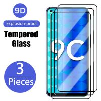 ☃ 3PCS Full Cover Tempered Glass for Honor 30 20 10 9 Lite Protective Glass for Honor 10X 9X 8X 7X 9A 8A 9C 8C Screen Protector