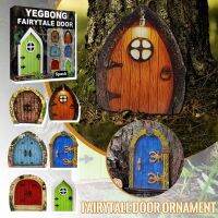 ไม้ Fairytales เครื่องประดับตกแต่งประตู Gnomes Dwarf Elf Tree Door Decor ของเล่นเด็กของขวัญตกแต่งสวน Miniatures