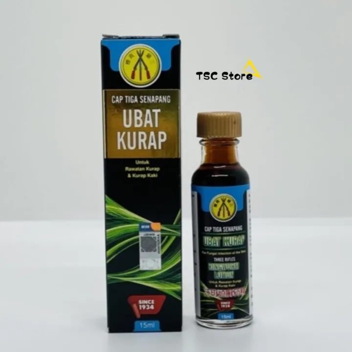 Ready Stock Ubat Kurap Cap Tiga Senapang Three Rifles Brand Ringworm Lotion 15ml Untuk Rawatan Kurap Kurap Kaki Lazada