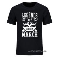 Legendary Graphics Born In March Funny Year Birthday Gift Male Tee