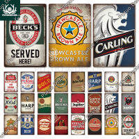 Celestineor Decor ยุโรปเบียร์ Vintage ป้ายโลหะดีบุกป้ายตกแต่ง Plaque Bar Pub Man Cave Club Wall Decoration