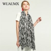 【Miki Xinyuan】 WuaumxWomen 39; S ผ้าพันคอพิมพ์ลาย SpringStripe ShawlWraps ForMuffler180x90cm