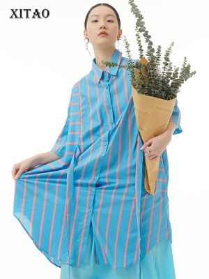 XITAO Dress Women Casual  Shirt Dress