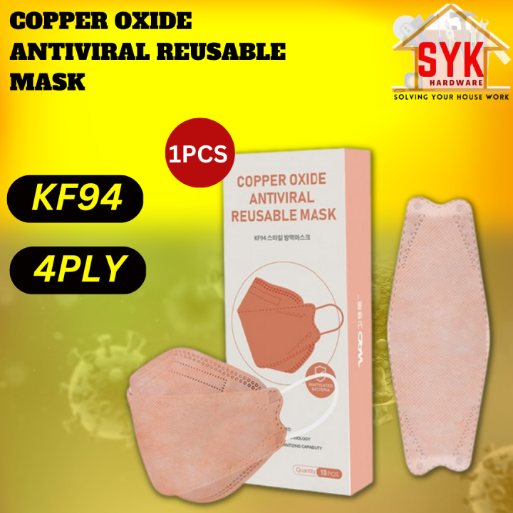 copper oxide antiviral reusable mask