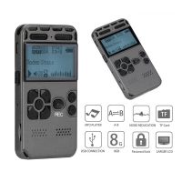 Digital Voice Recorder Voice Activated Mp3 Player Music Player Card One-Button Record Noise Reduction Dictaphone 8GB