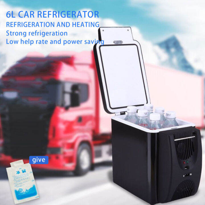 Car Refrigerator 12V Freezer Heater 6L Mini Car Freezer Cooler Warmer