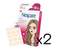 (ซื้อ2ราคาพิเศษ) 3M NEXCARE ACNE DRESSING รุ่นมาตรฐาน แผ่นแปะสิว แผ่นซับสิว บรรจุ 18 ชิ้น/กล่อง