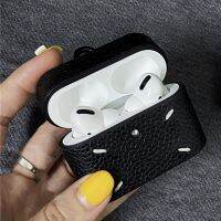 【Worth-Buy】 เคสหูฟังหรูหราคุณภาพสูงสำหรับ Airpods1 2 Pro Cool หูฟังสีดำหรูหราป้องกันการตกพร้อมพวงกุญแจโลหะ