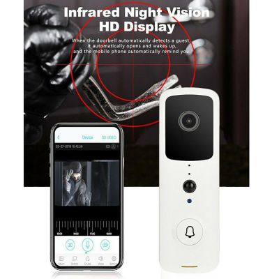 Smart HD 720P 2.4G ออดไร้สายวิดีโอกล้อง Visual อินเตอร์คอมมองตอนกลางคืน Doorbell กล้องรักษาความปลอดภัยไร้สาย