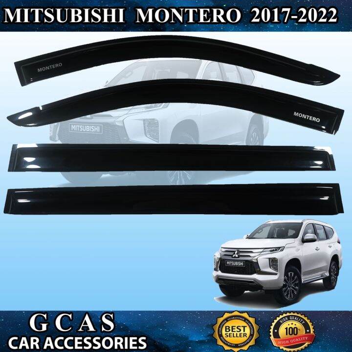 20172023 Mitsubishi All New Montero Sports Rain Visor Rain gutter Door
