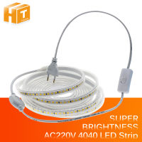 New Arrival 220V LED Strip 4040 High Safety High Brightness 120LEDsm 13Wm Waterproof Flexible LED Light The Best LED Strip.