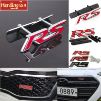 Hardingsun เครื่องหมายสัญลักษณ์ Kisi-Kisi Depan เหล็กเหล็กพร้อมชุดสกรู,Honda Toyota Perodua Civic City Accord Myvi Kisi-Kisi Depan โลโก้ RS อเนกประสงค์พร้อมชุดสกรู (9*2.5ซม.)