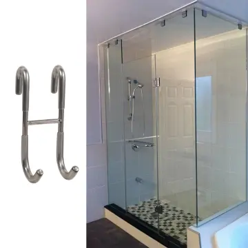 Stainless Steel Shower Hooks Glass Door Shower Hook Lightweight