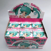 6ชิ้น H Atsune Miku อะนิเมะแอ็คชั่น Q ฉบับมูลค่าเพิ่มคริสต์มาสชุดแกนนำนักร้องรุ่นเครื่องประดับของเล่นสำหรับเด็กของขวัญคริสต์มาส