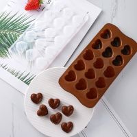 Heart Silicone 12 Mold Chocolate Dessert Mold Fondant Patisserie Candy Bar Mould Decoration kitchen Baking Accessories