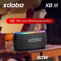 Xdobo ลำโพงบลูทูธไร้สาย X8III กลางแจ้งกันน้ำแบบพกพา TWS สเตอริโอซับวูฟเฟอร์ศูนย์ดนตรี Caixa De Som พร้อมไฟ RGB