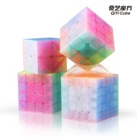 Qiyi Jelly 2x2 3x3 4x4 5x5 Color Magic Cube Transparent Cube Puzzle Professional Speed Cubes Early Educational Toys For Children