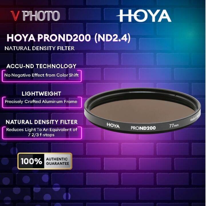 Hoya PROND200 (ND 2.4) Neutral Density Filter Camera Filter Camera Lens