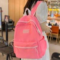 กระเป๋าใส่หนังสือ แล็ปท็อป ลายน่ารัก สีชมพู แฟชั่นฮาราจูกุ สําหรับผู้หญิง และนักเรียน V723