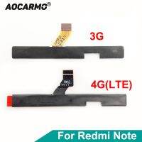 Aocarmo เหมาะสำหรับ Xiaomi Redmi Note รุ่น1 Lte 1S CMCC 3G 4G ปุ่มเปิด/ปิดไอโฟนสวิตช์เปิด/ปิดปุ่มปรับระดับเสียงตัวเชื่อมต่อ Rion Flex