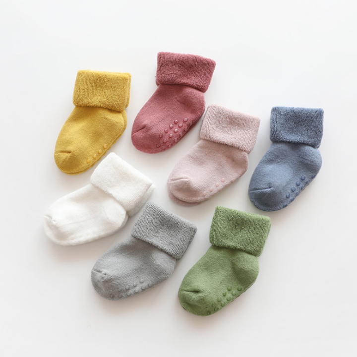 hot2pairจำนวนมากถุงเท้าเด็กใหม่สำหรับเด็กหญิงและเด็กชายลื่นถุงเท้าทารกแรกเกิด