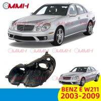 สำหรับ Mercedes Benz E W211 E230 E240 E280 E350 E300 ( 2005-2009) ไฟหน้า เลนส์ไฟหน้า ไฟหน้าหลังเปลือก  ฐานไฟหน้า Headlamp Rear Shell headlamp housing  Back Cover Bottom Shell Base Plastic Shell