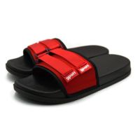 Gpatt : Double Velcro Stripes Sandals รองเท้าแตะสวมผู้หญิงแฟชั่นพื้นนุ่ม ลายคาดหลากสี รองเท้าแตะผู้หญิง รองเท้าแตะใส่สบาย รองเท้าแฟชั่น