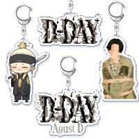 Korean Fashion Kpop Agust D 2 Day Daechwita Keychain Keychain Keyring Key Chains Ring Keychains for Bag Pendant Jewelry Gift Key Chains
