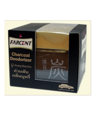 Farcent เจลดับกลิ่นในรถยนต์ กลิ่นควันยาสูบ อับชื้น  กลิ่นอาหาร ถ่าน 120 กรัม