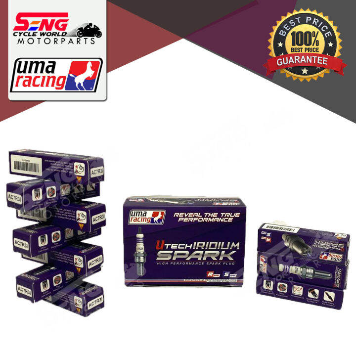 UMA RACING SPARK PLUG NO.7 AC7R3I ( EGO, SRL110, LAGENDA 115Z, LAGENDA