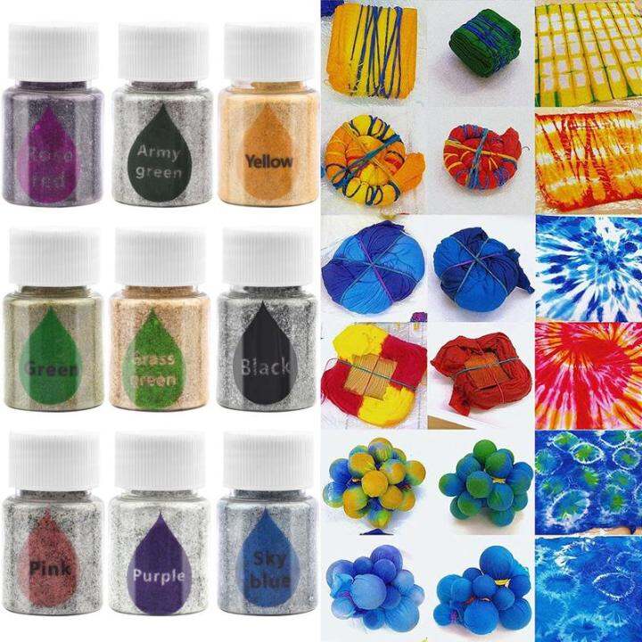 20G Bottled Fabric DIY Tie Dye Powder Pigment Color Change Color Dye