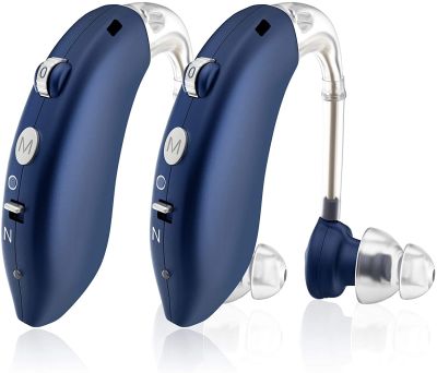 ZZOOI 2021 Best Mini Rechargeable Bluetooth BTE Hearing Aids Adjustable Tone Sound Amplifier Portable Deaf Elderly digital Hearing Aid