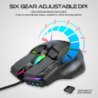 ใหม่12800 DPI USB Gaming Mouse RGB Backlight คอมพิวเตอร์ Gamer 10ปุ่มการเขียนโปรแกรมเมาส์แบบมีสาย Gamer สำหรับแล็ปท็อป PC เดสก์ท็อป