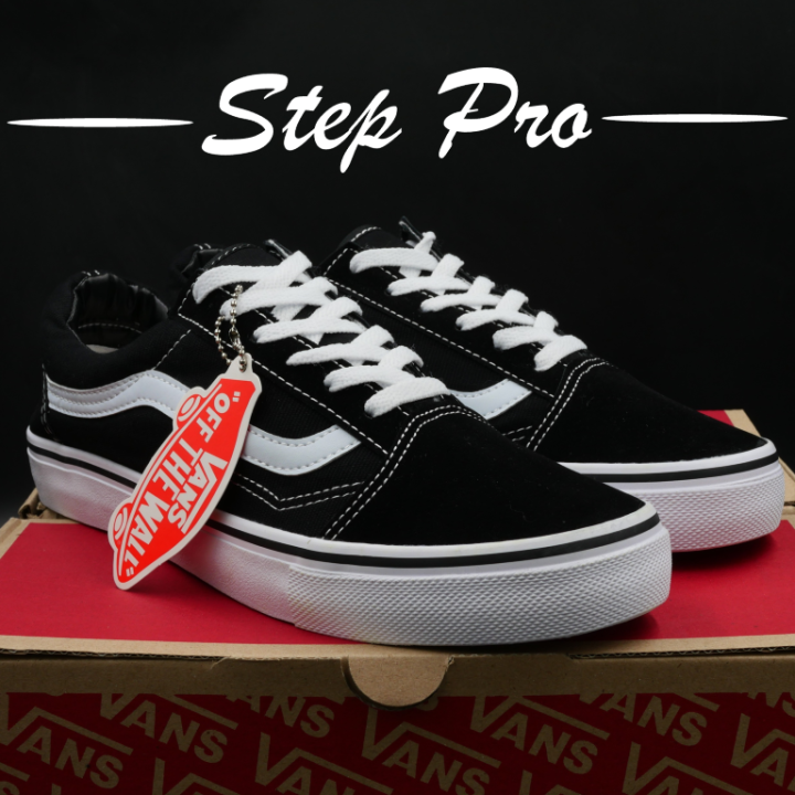 New Vans Old Skool Classic Black White Color รองเท้าผ้าใบชาย หญิง